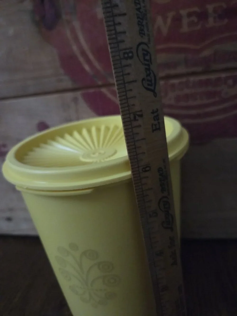 Vintage Tupperware Yellow 6.5